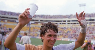 Lineker: Hit a hat-trick against the Poles in 1986